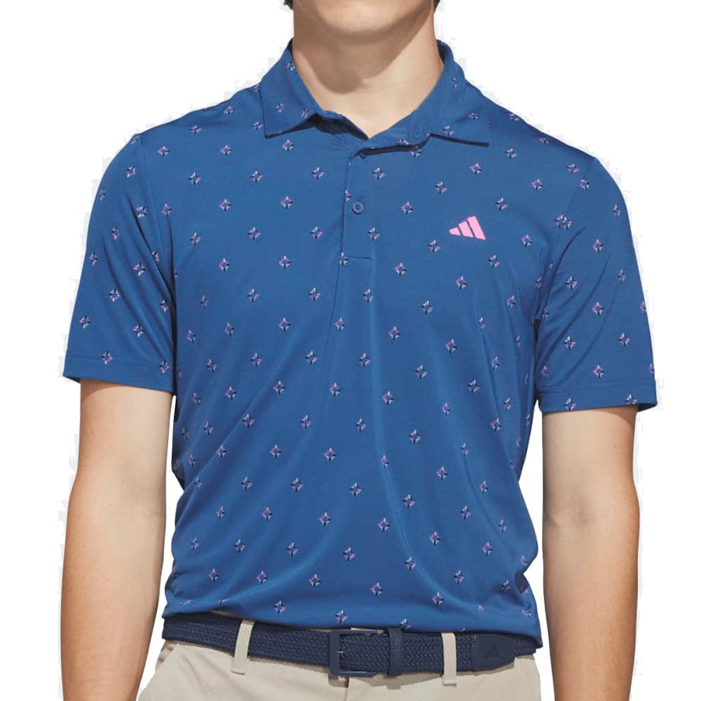 adidas Ultimate365 Essence Print Climacool Polo Shirt - Dusky Petrol