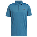adidas Performance Textured Polo Shirt - Lucid Ray Blue/Black