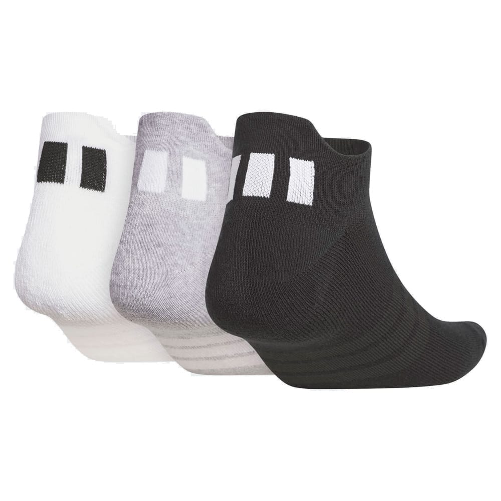 adidas Performance (3 Pairs) Ankle Socks - White/Light Grey Heather/Black