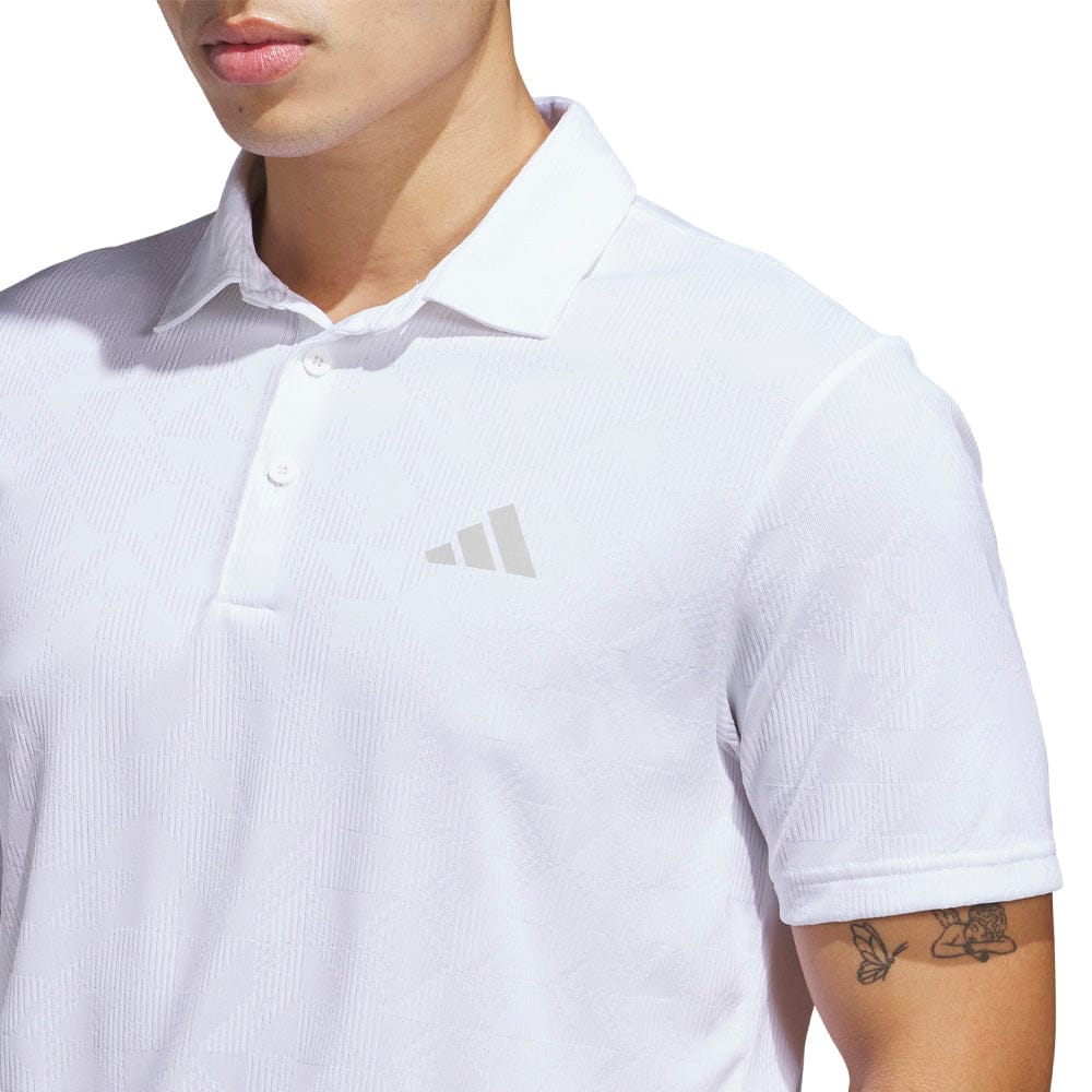 adidas Ultimate365 Jacquard Polo Shirt - White