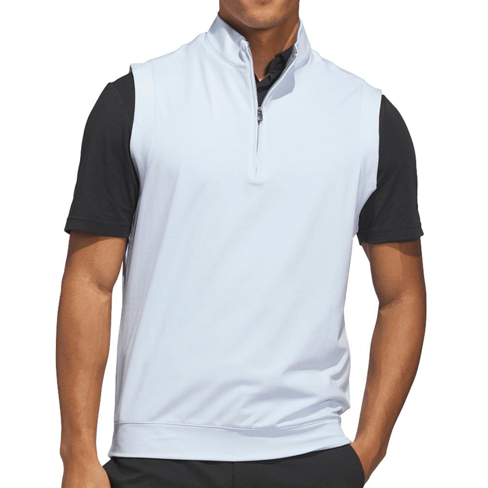 adidas Ultimate365 Classic Quarter-Zip Vest - Crystal Sky