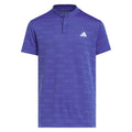 adidas Youth Jacquard Polo Shirt - Dual Indigo