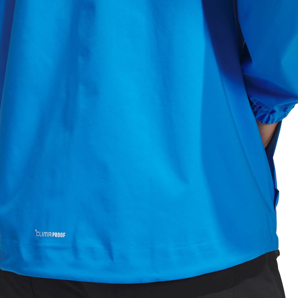 adidas Ultimate365 Climaproof Full-Zip Waterproof Jacket - Lucid Ray Blue
