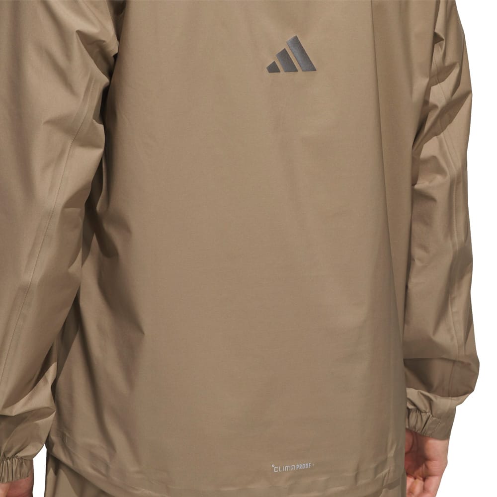adidas Ultimate365 Tour CLIMAPROOF+ Half-Zip Waterproof Suit - Khaki Six/Collegiate Navy