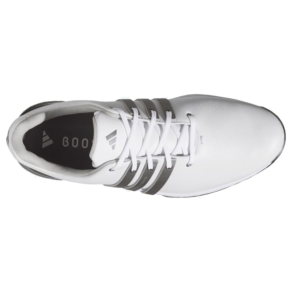 adidas Tour360 GORE-TEX Waterproof Spiked Shoes - Footwear White/Iron Metallic/Preloved Yellow