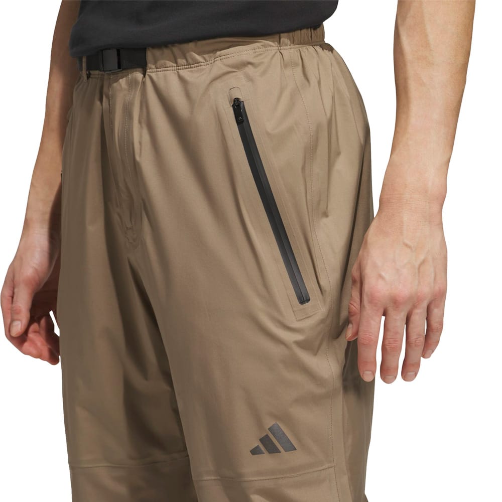 adidas Ultimate365 Climaproof Full-Zip Waterproof Suit - Black/Khaki Six