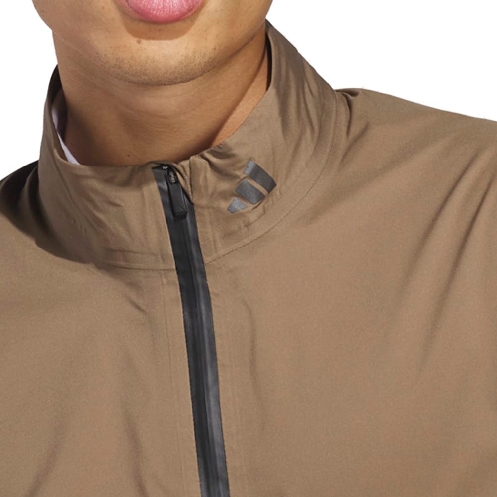 adidas Ultimate365 Tour Climaproof+ Full-Zip Waterproof Jacket - Khaki Six