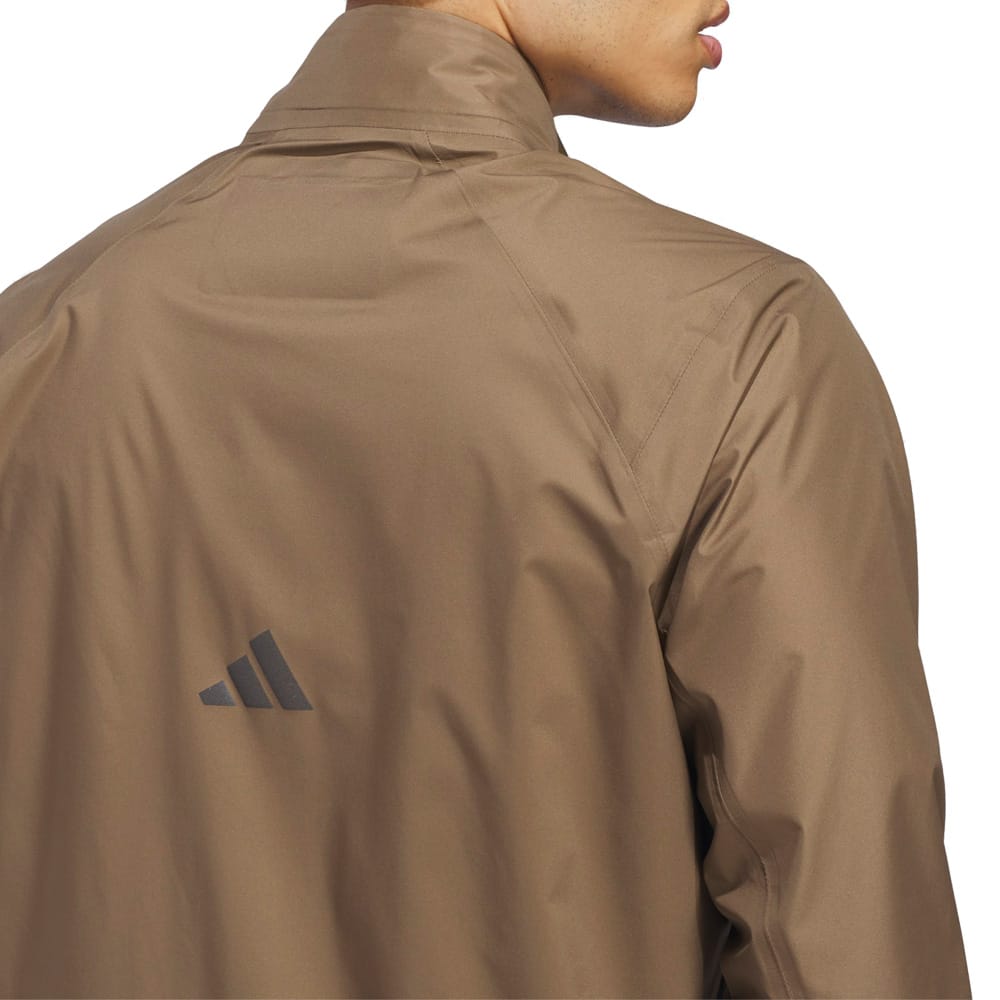 adidas Ultimate365 Tour Climaproof+ Full-Zip Waterproof Jacket - Khaki Six