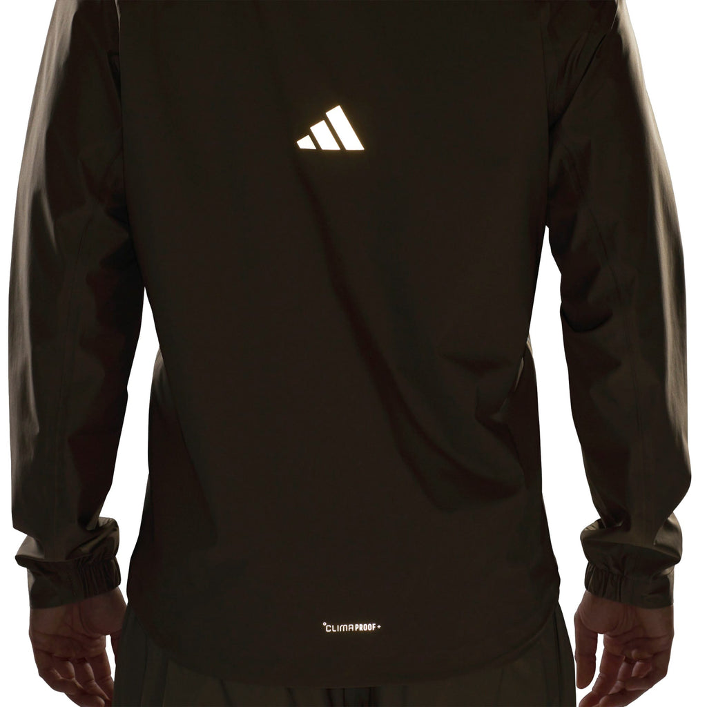 adidas Ultimate365 Tour Climaproof+ Full-Zip Waterproof Jacket - Khaki Six