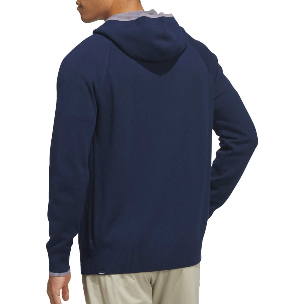 adidas Ultimate365 Tour Twistknit Hoodie - Collegiate Navy