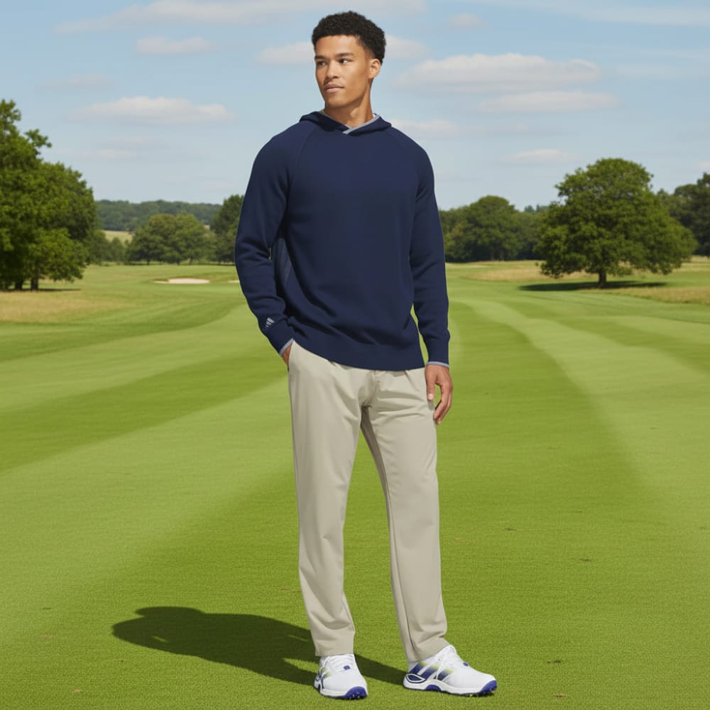 adidas Ultimate365 Tour Twistknit Hoodie - Collegiate Navy