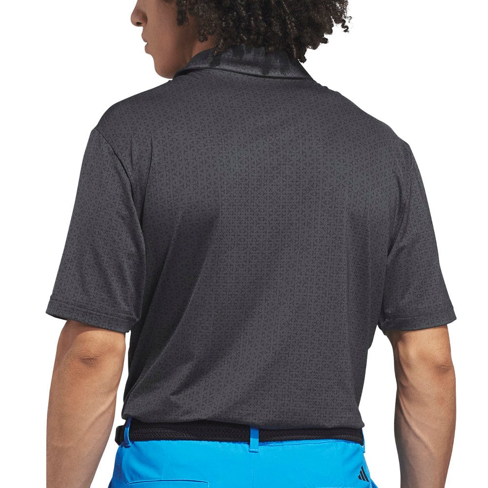 adidas Ultimate365 Mesh Tango Print Climacool Polo Shirt - Black/Carbon