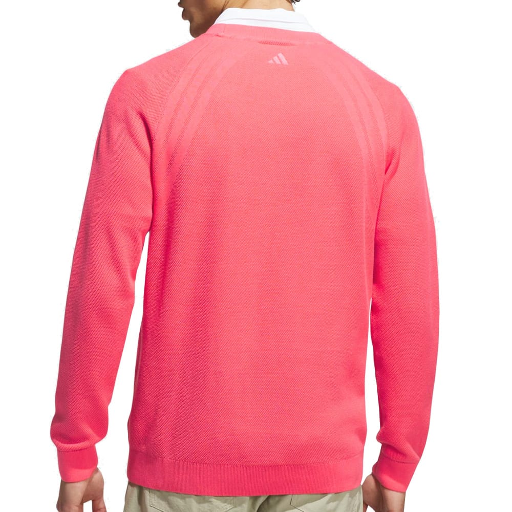 adidas Ultimate365 Tour Knit Crewneck - Pure Turbo