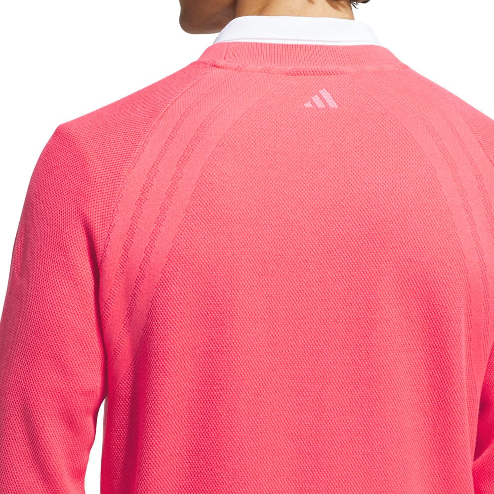 adidas Ultimate365 Tour Knit Crewneck - Pure Turbo