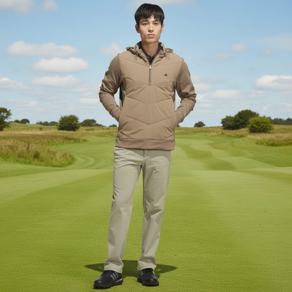 adidas Ultimate365+ Course Control Quilted Anorak - Khaki Six