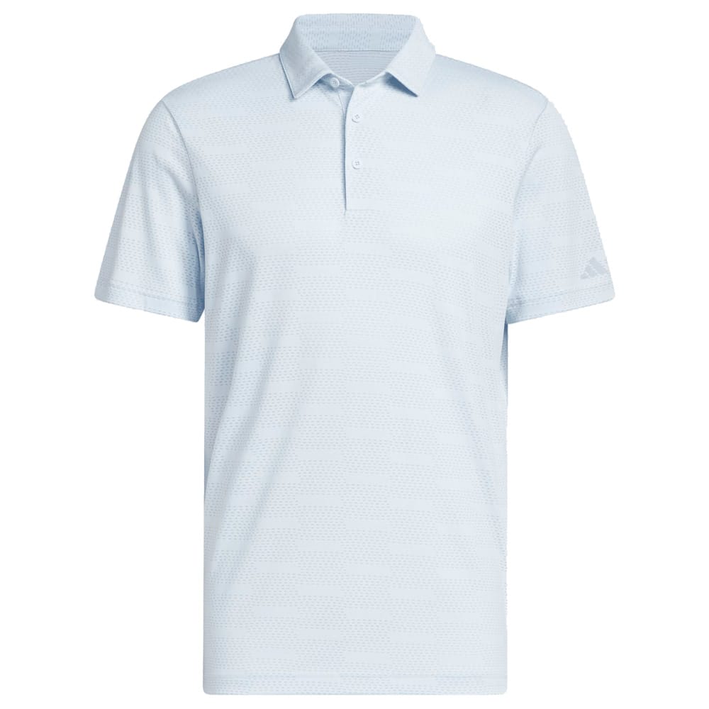 adidas Ultimate365 Jacquard Polo Shirt - Crystal Sky