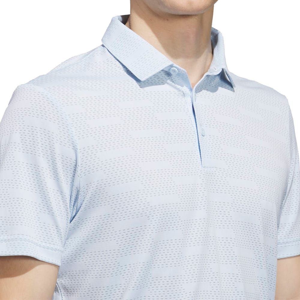 adidas Ultimate365 Jacquard Polo Shirt - Crystal Sky