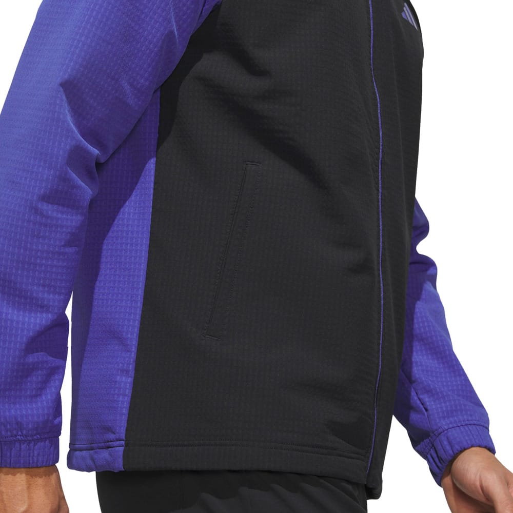 adidas Ultimate365 Wind Woven Full-Zip Sweatshirt - Dual Indigo/Black