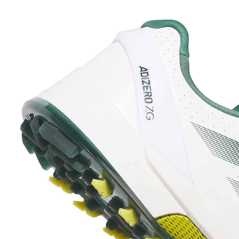 adidas Adizero ZG Spikeless Waterproof Shoes - White/Collegiate Green/Yellow