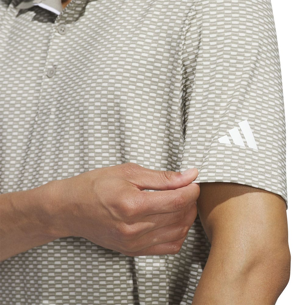 adidas Beyond the Course Textured Polo Shirt - Putty Beige