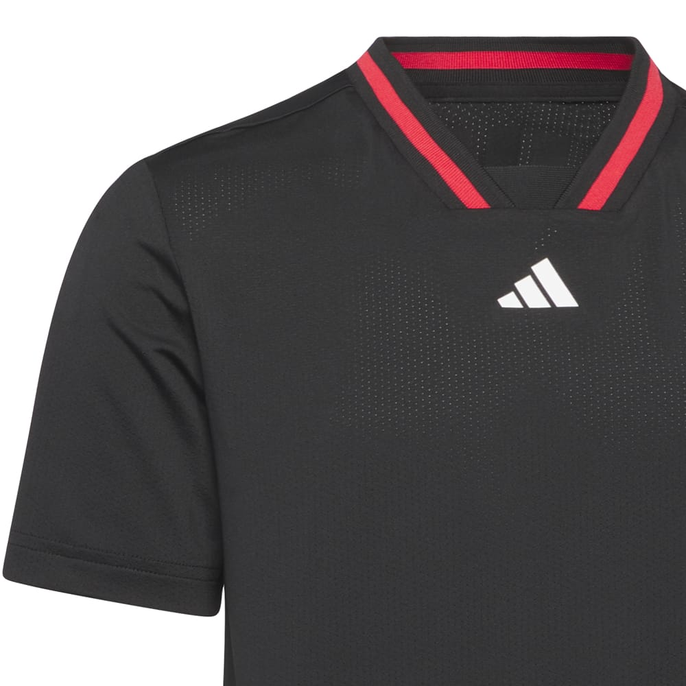 adidas Jr Sport Collar Polo Shirt - Black