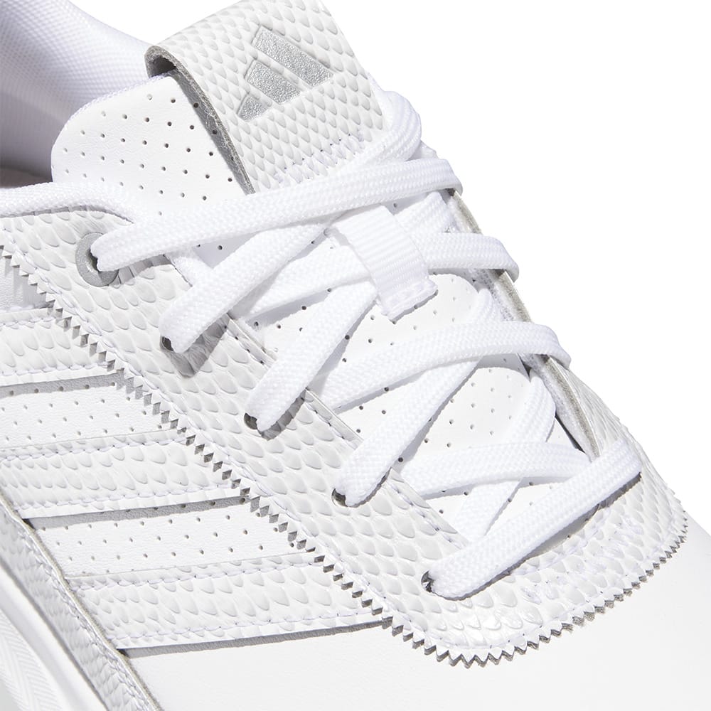 adidas S2G Leather Spikeless Ladies Waterproof Shoes - White/White/Silver Mettalic
