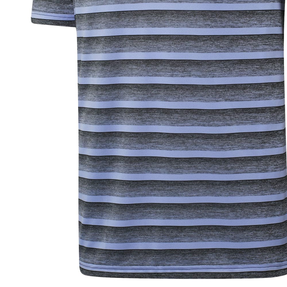 adidas Two-Colour Stripe Polo Shirt - Black/Blue Spark