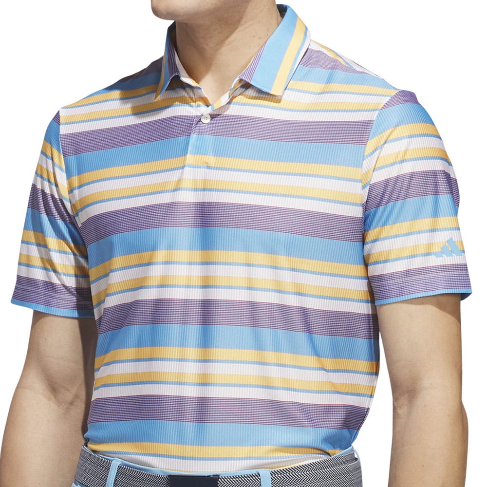 adidas Ult365 Heat.Rdy Stripe Polo Shirt - Semi Spark