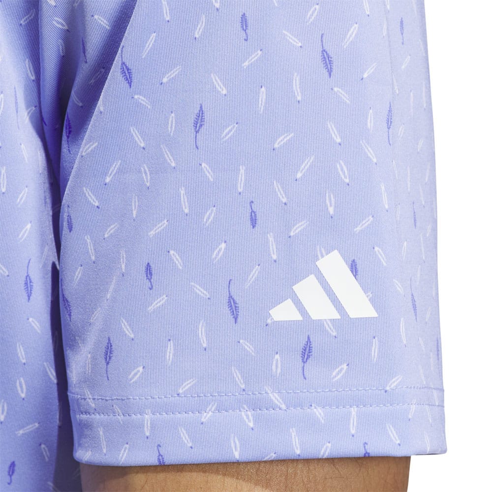 adidas Ultimate365 Allover Print Polo Shirt - Blue Spark
