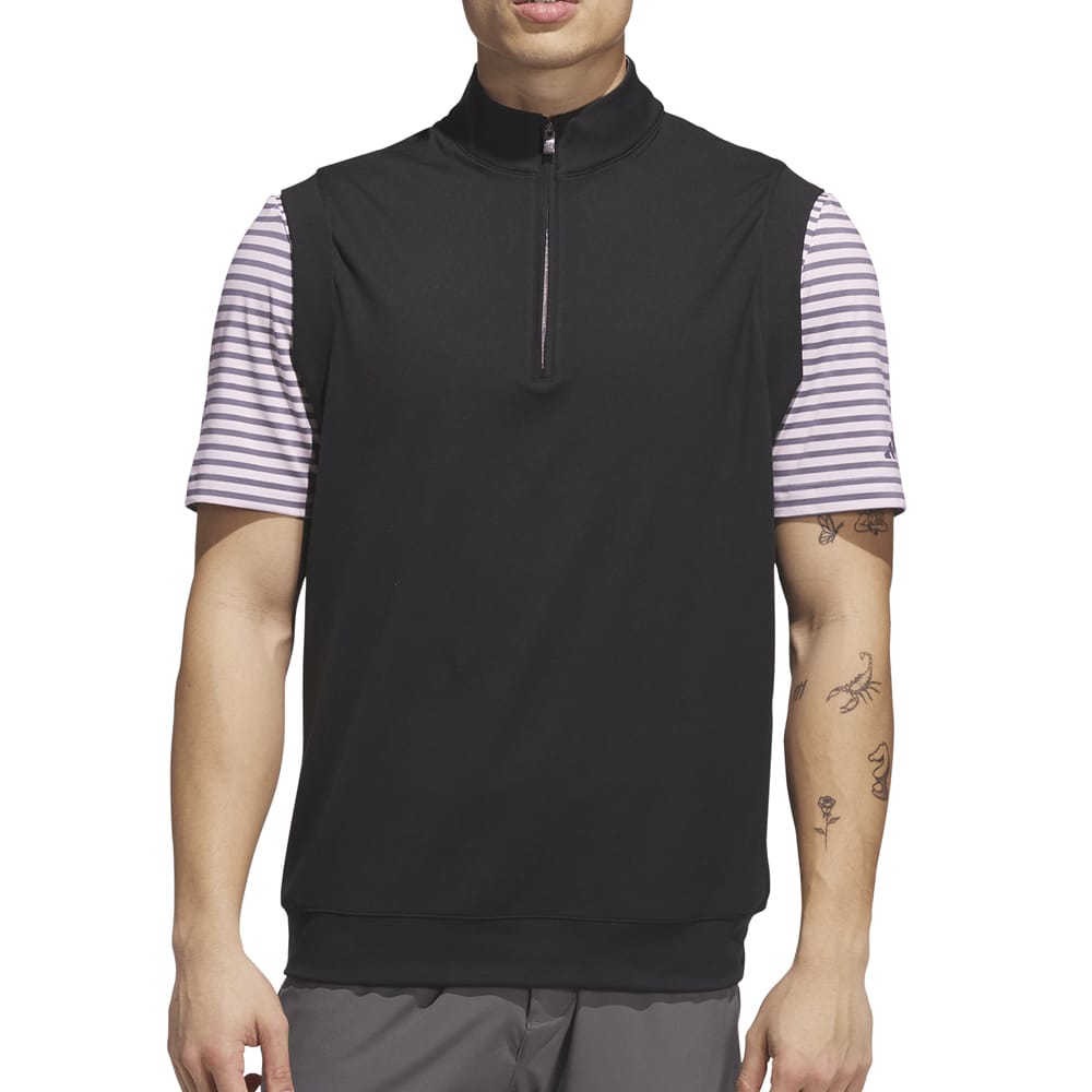 adidas Ultimate365 Classic 1/4 Zip Vest - Black