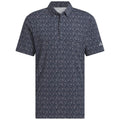 adidas Ultimate365 Micro Argyle Polo Shirt - Collegiate Navy/Grey Three