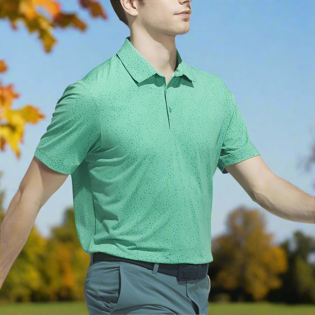 adidas Ultimate365 Mini Bunker Polo Shirt - Lime Burst