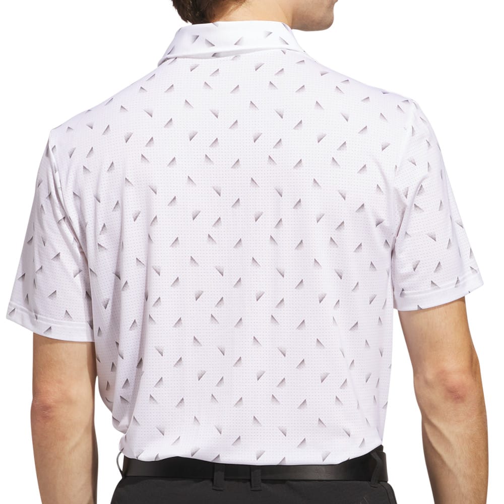 adidas Ultimate365 Printed Mesh Polo Shirt - White/Black