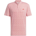 adidas Ultimate365 Printed Polo Shirt - Sandy Pink/Better Scarlet