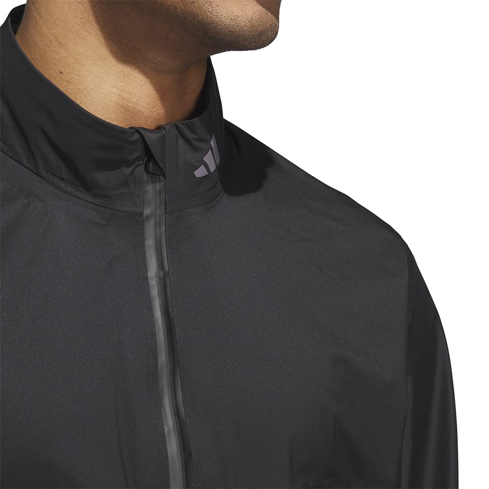 adidas Ultimate365 Tour Climaproof+ Waterproof Full-Zip Rain Suit - Black/Grey One