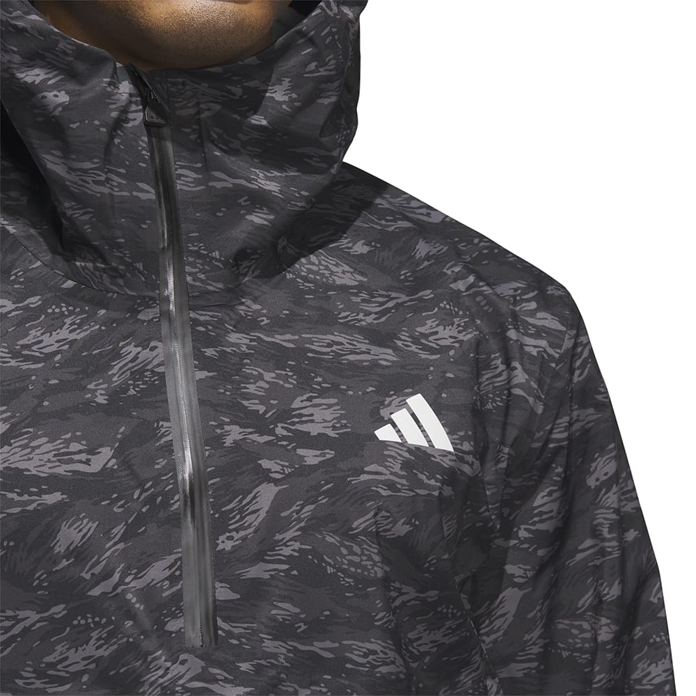 adidas Ultimate365 Tour Climaproof+ Waterproof Parka Rain Suit - Black/Grey One