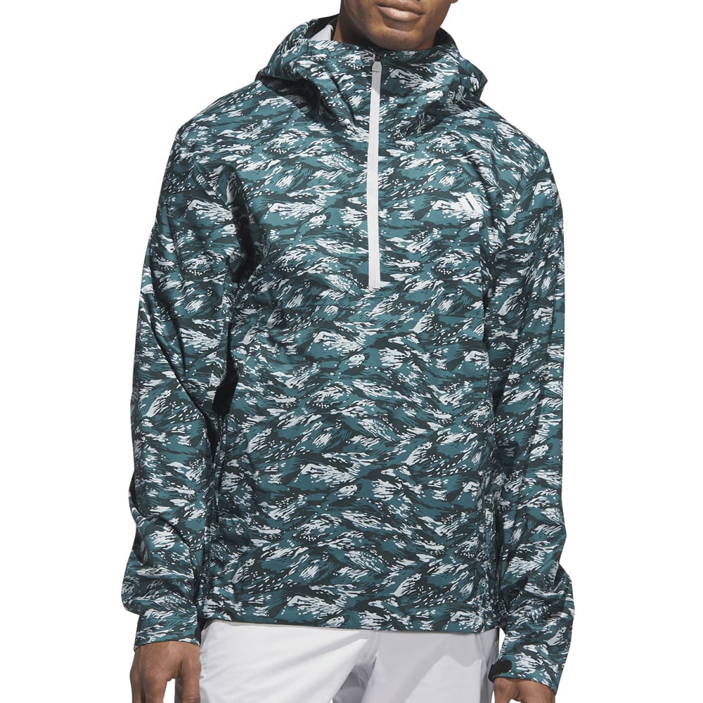 adidas Ultimate365 Tour Climaproof+ Waterproof Parka Rain Suit - Preloved Teal/Black