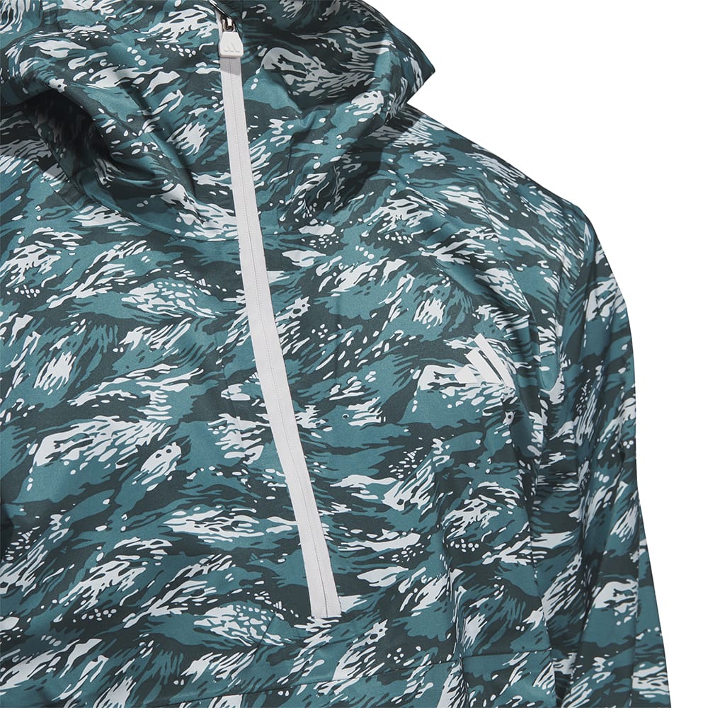 adidas Ultimate365 Tour Climaproof+ Waterproof Parka Rain Suit - Preloved Teal/Black