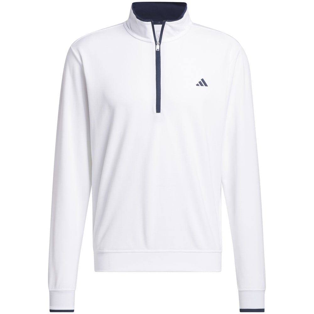 adidas Core Lightweight 1/4 Zip Pullover - White