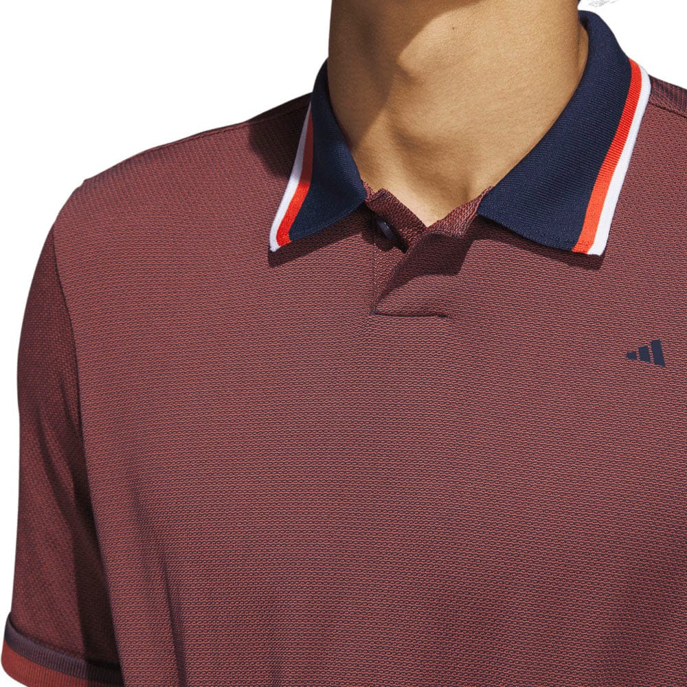 adidas Primeknit Polo Shirt - Collegiate Navy/Preloved Red