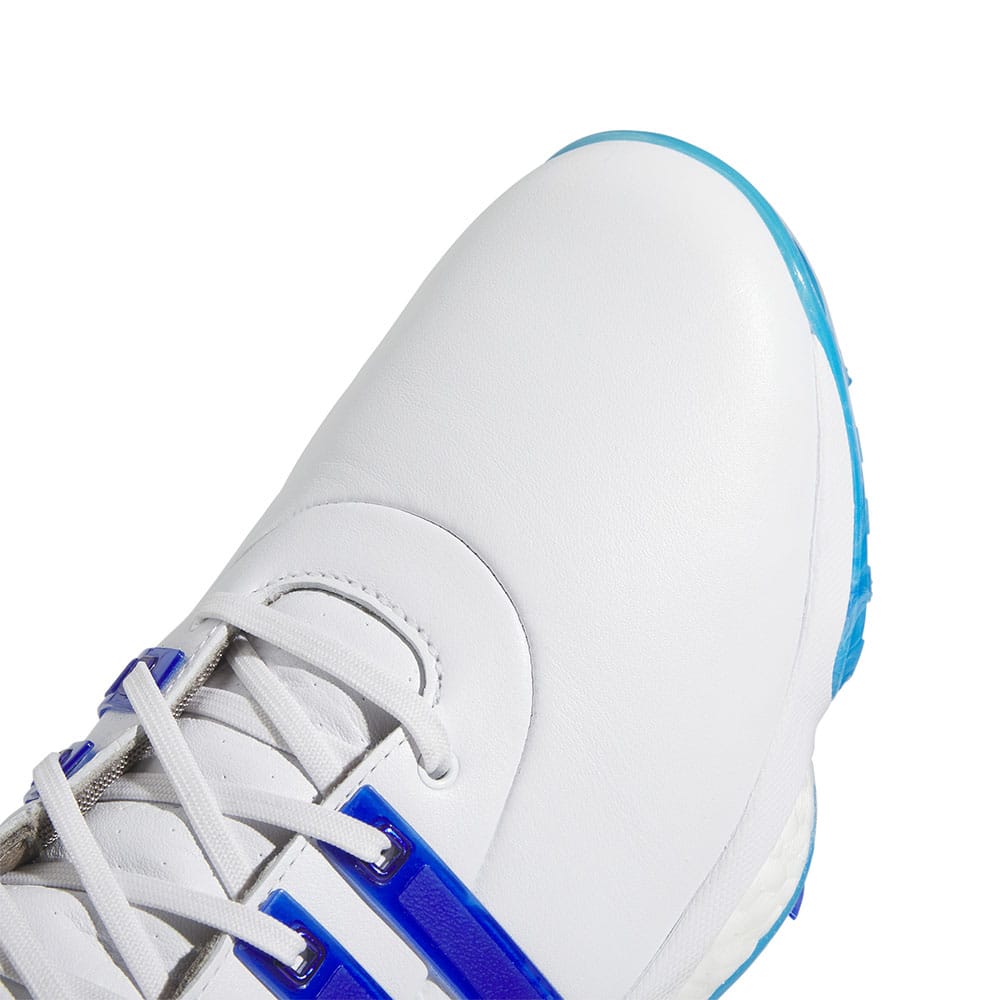 adidas Tour360 '22 Spiked Waterproof Shoes - FTWR White/Lucid Blue/Core Black