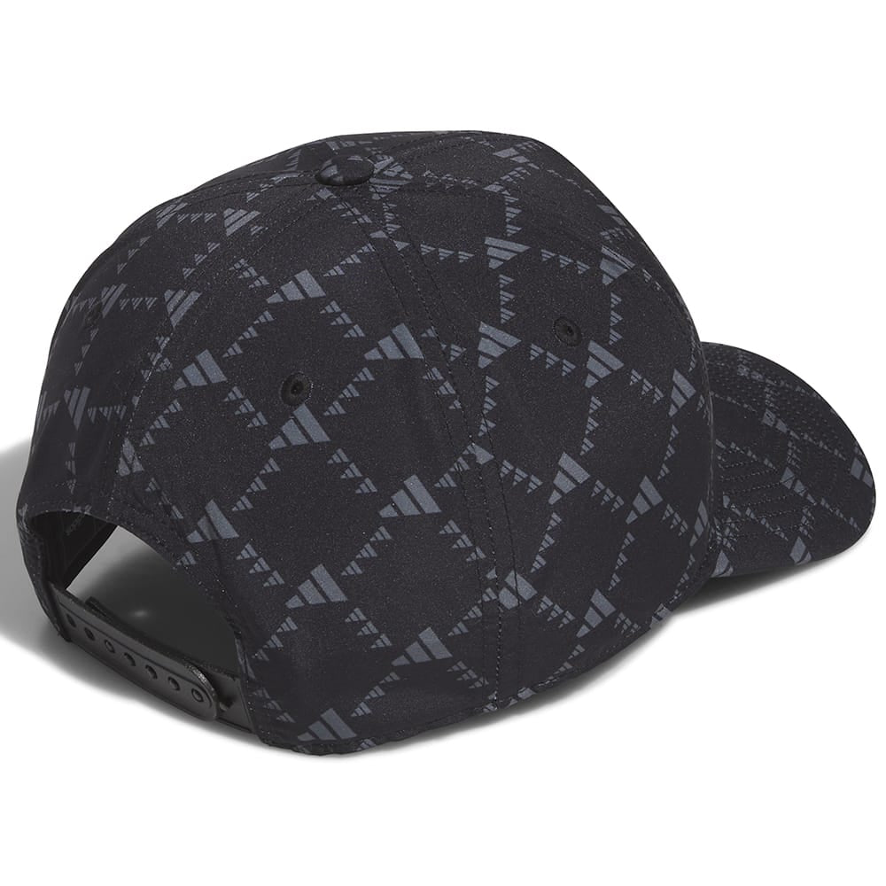 adidas Tour 3 Stripe Print Cap - Black