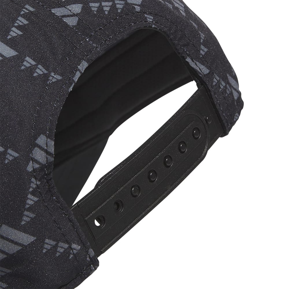 adidas Tour 3 Stripe Print Cap - Black