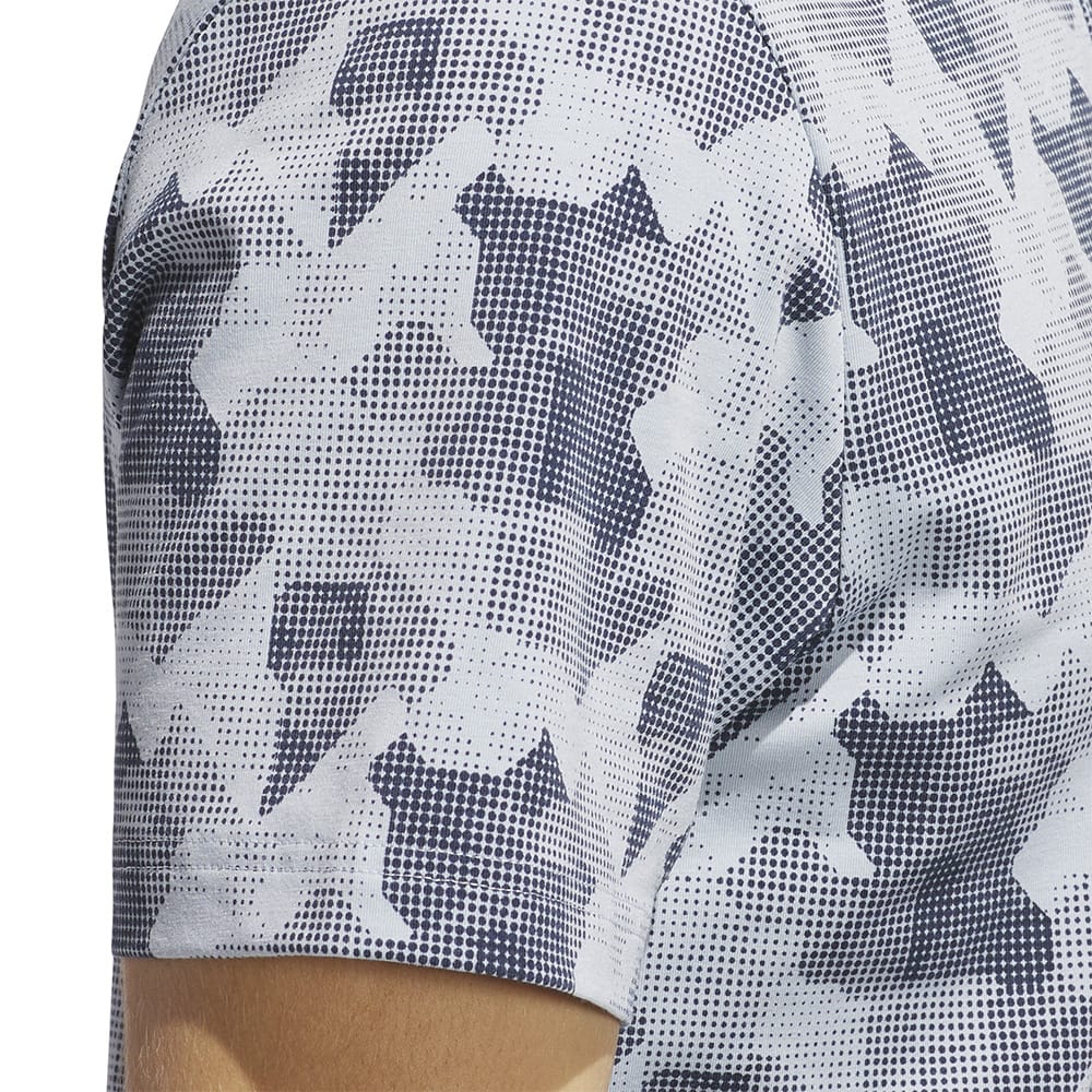 adidas Go-To Printed Polo Shirt - Wonder Blue/Collegiate Navy