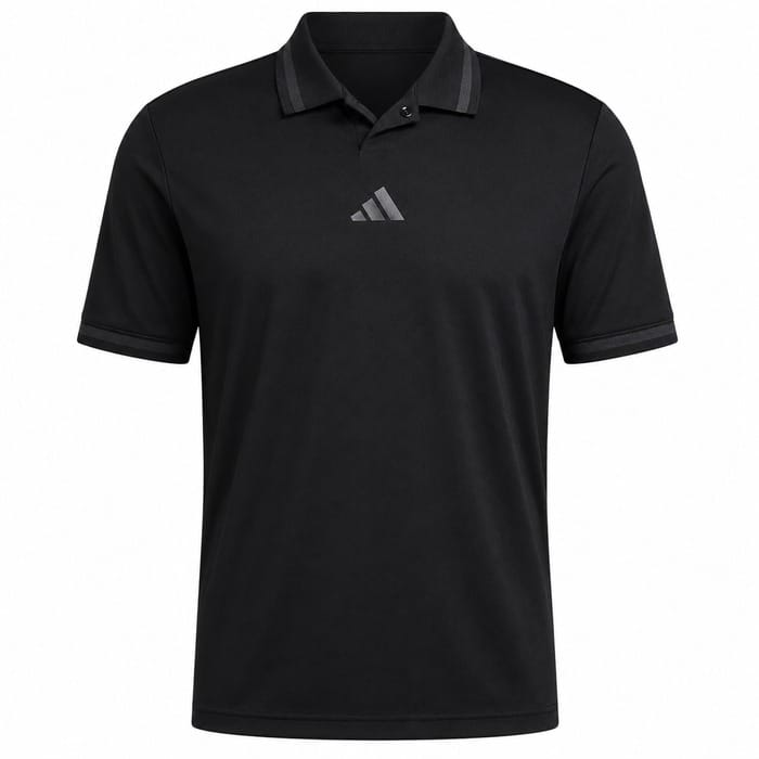 adidas Beyond Vent Twistknit Polo Shirt - Black/Black