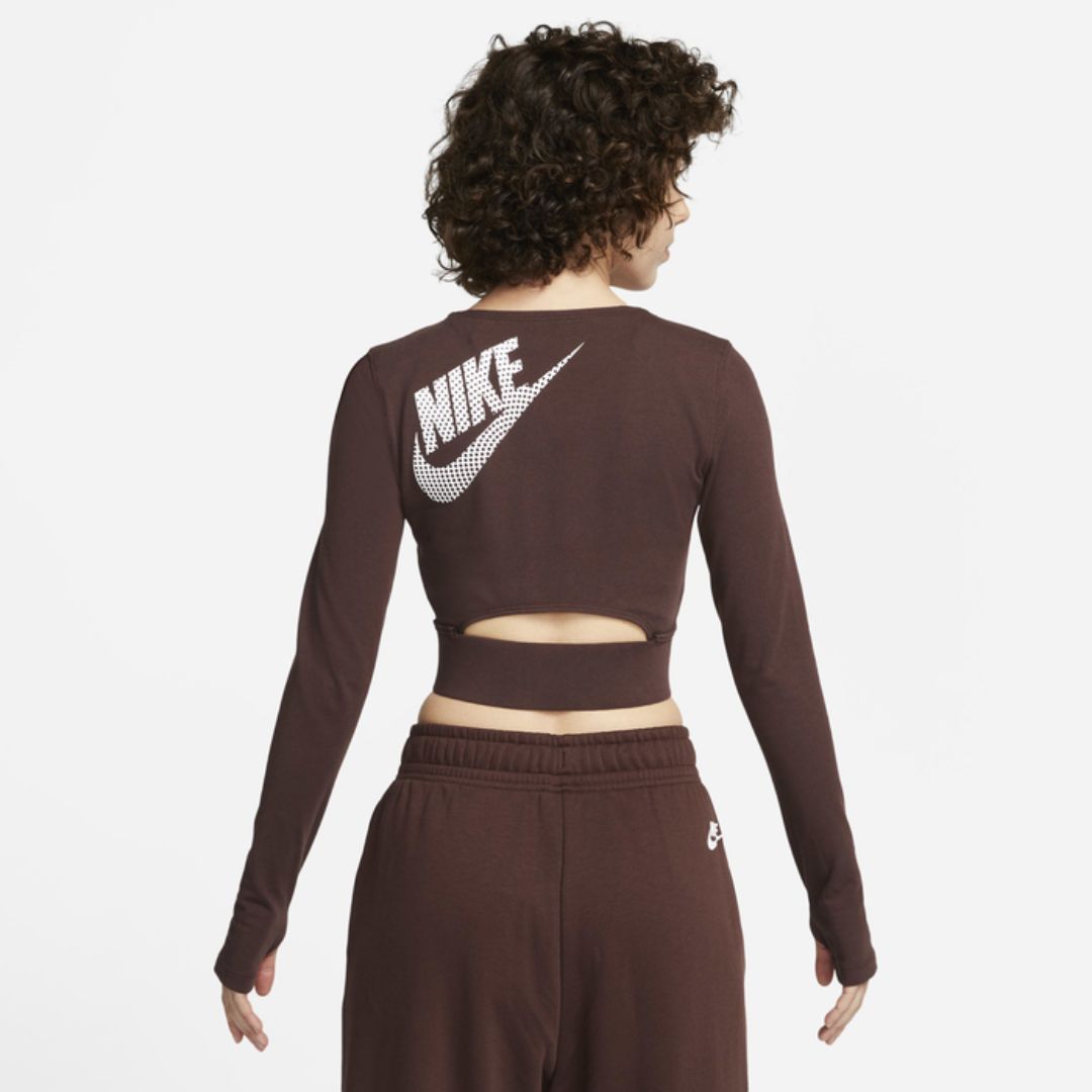 Sportswear Long-Sleeve Crop Top