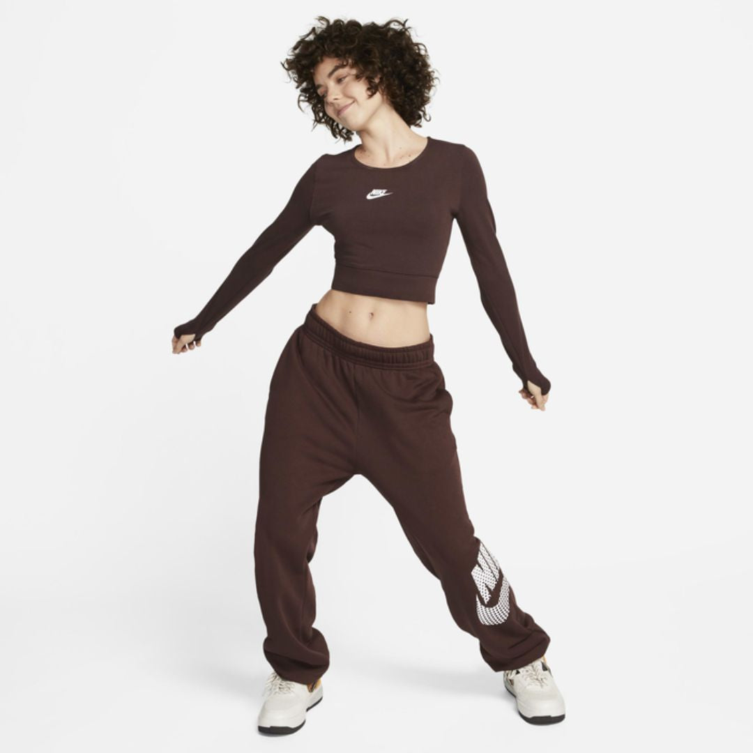 Sportswear Long-Sleeve Crop Top