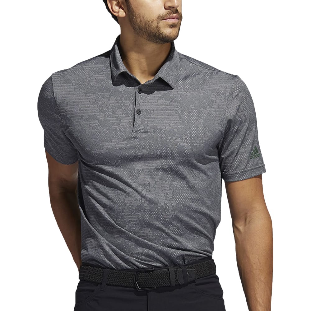 adidas Camo Polo - Black/Grey Three