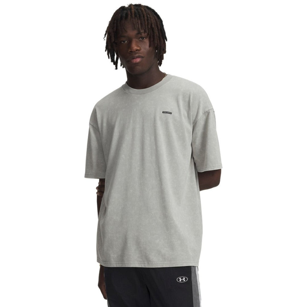 UA Heavyweight Logo Wash Oversized Short Sleeve
