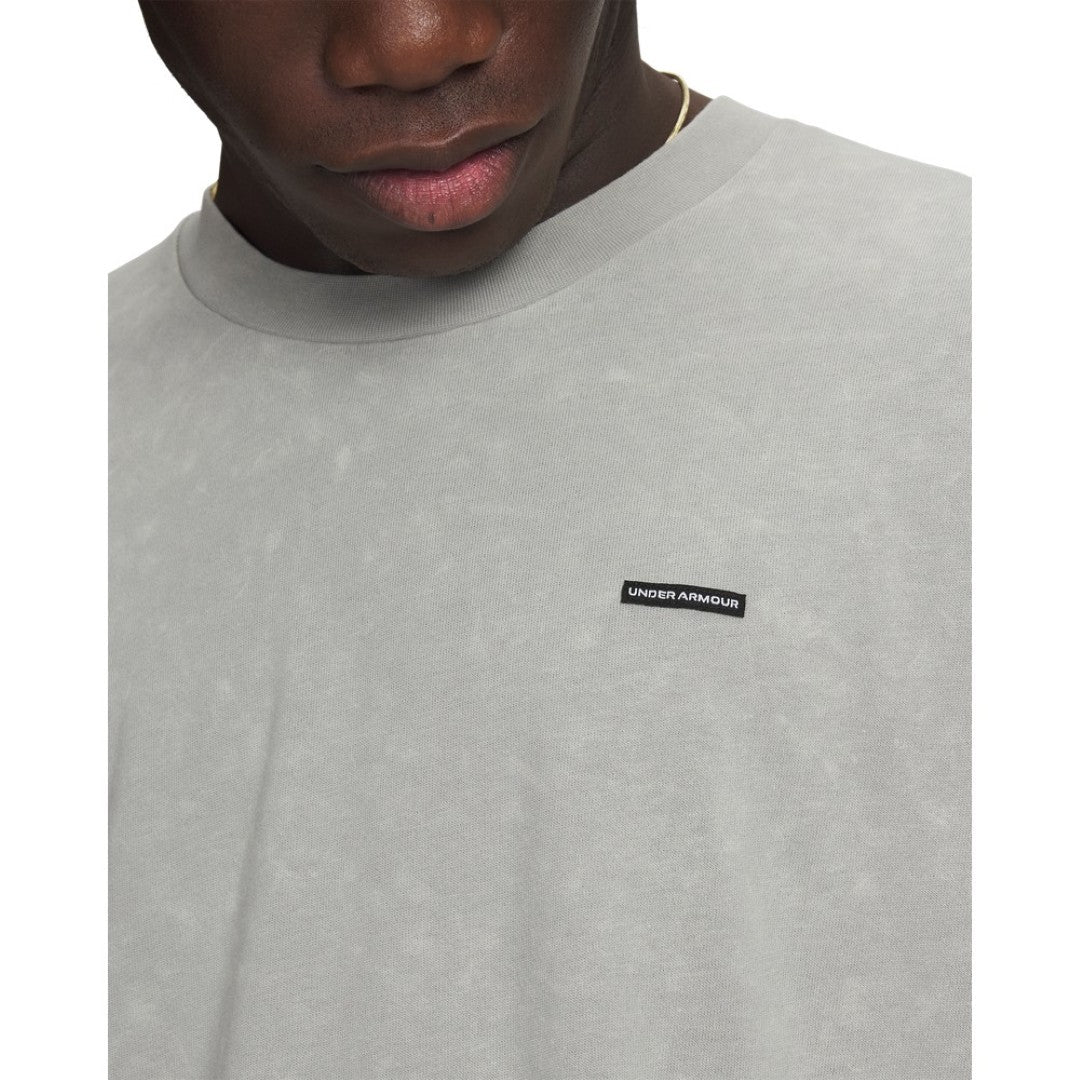 UA Heavyweight Logo Wash Oversized Short Sleeve